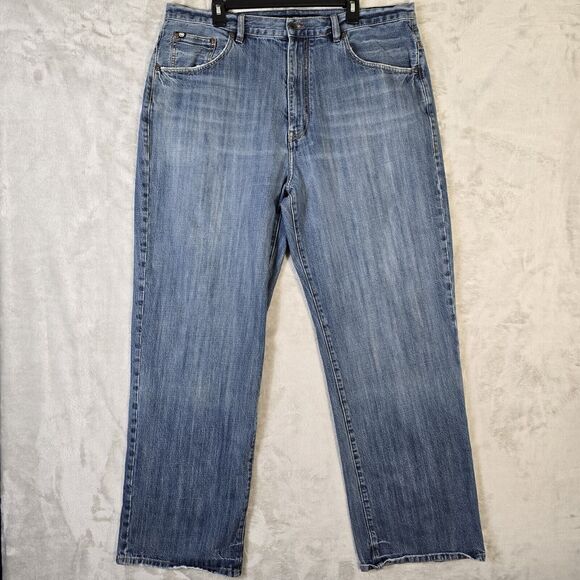 Ecko Unltd Jeans Baggy 5-pocket Size 38 Y2K Vtg Hip Hop Skater Wide Leg - Picture 5 of 9
